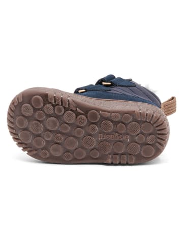 bisgaard Leder-Boots in Dunkelblau