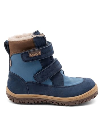 bisgaard Leren boots donkerblauw