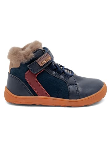 bisgaard Leren barefootschoenen donkerblauw