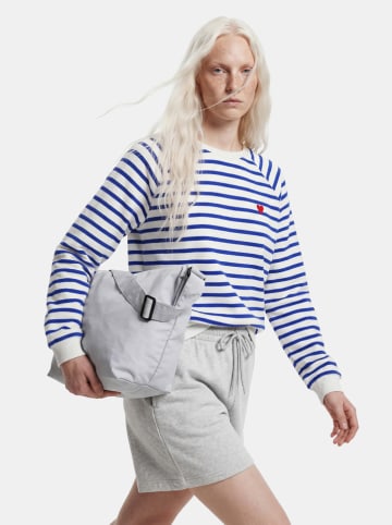 Pieces Sweatshirt "Greta" wit/blauw