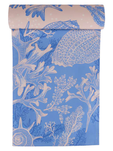 Villa d´Este Tafelloper ''Nautical Chic'' beige/blauw - (L)178 x (B)33 cm