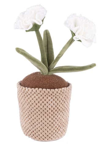 Villa d´Este Deurstopper ''Flower'' beige/wit - (L)30 cm