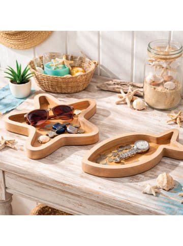 Villa d´Este Decoratieve schaal ''Fish'' beige - (L)24 x (B)10 cm