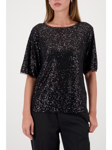 monari Paillettenshirt zwart