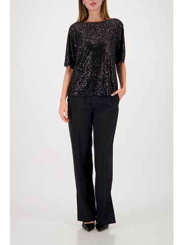 monari Paillettenshirt zwart