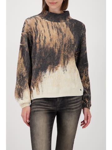 monari Pullover in Schwarz/ Beige