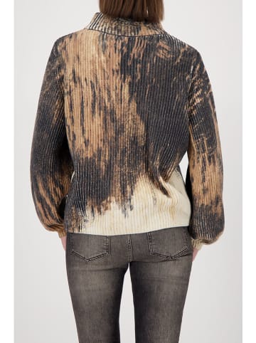 monari Pullover in Schwarz/ Beige