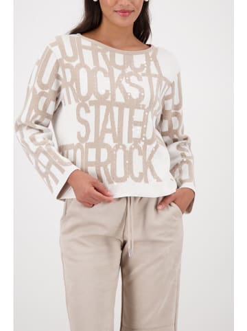 monari Pullover in Weiß/ Beige