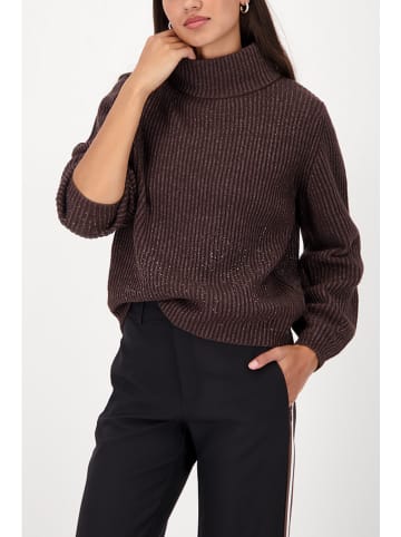 monari Rollkragenpullover in Dunkelbraun