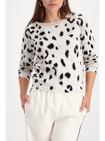 monari Pullover in Weiß/ Schwarz
