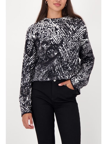 monari Pullover in Schwarz/ Weiß