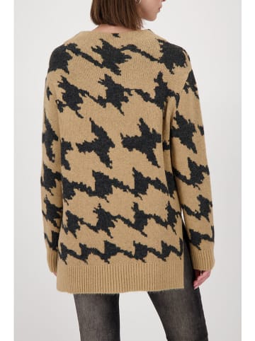 monari Pullover in Hellbraun/ Schwarz