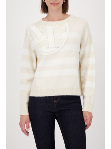 monari Pullover in Sand/ Weiß
