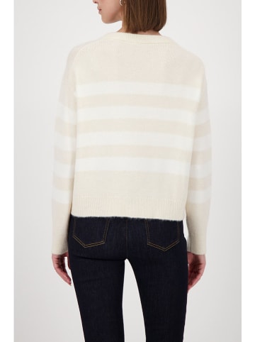 monari Pullover in Sand/ Weiß