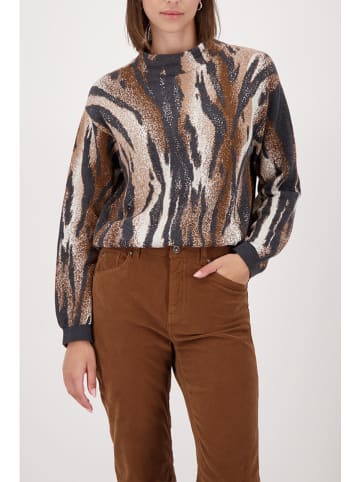 monari Pullover in Braun/ Schwarz