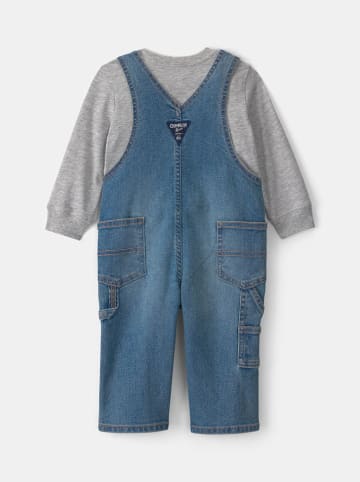 OshKosh 2-delige outfit grijs/blauw