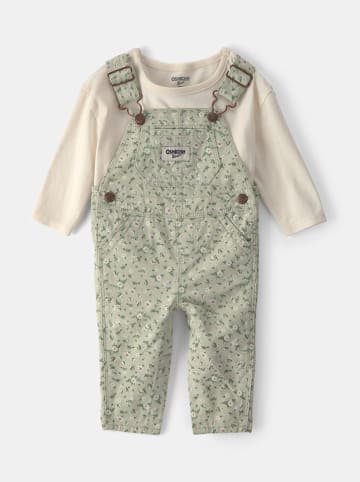OshKosh 2tlg. Outfit in Grün/ Beige
