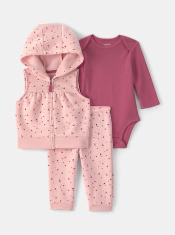 carter's 3tlg. Outfit in Rosa/ Pink