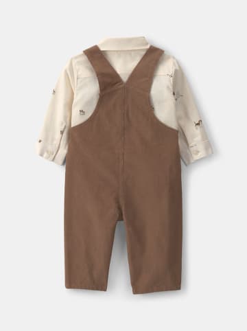 carter's 2-delige outfit bruin/crème