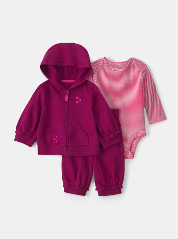 carter's 3-delige outfit lichtroze/roze