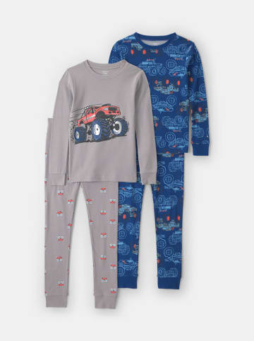 carter's 2-delige set: pyjama's blauw/grijs