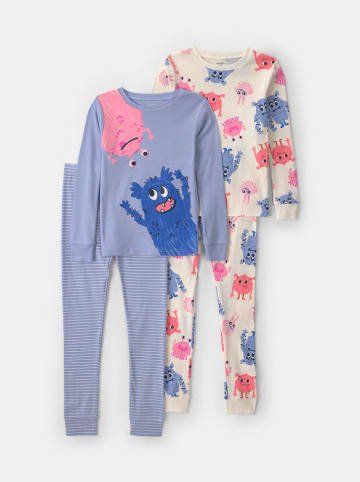 carter's 2-delige set: pyjama's lichtblauw/crème