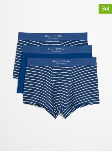 Marc O´Polo Bodywear Bokserki (3 pary) w kolorze niebiesko-białym