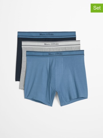 Marc O´Polo Bodywear Bokserki (3 pary) w kolorze niebiesko-szaro-granatowym