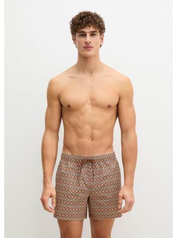 Marc O´Polo Bodywear Szorty kąpielowe w kolorze brązowo-niebieskim