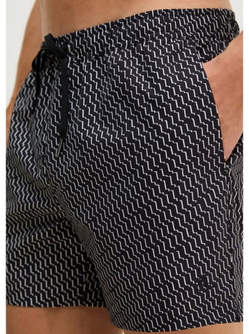 Marc O´Polo Bodywear Badeshorts in Schwarz/ Weiß