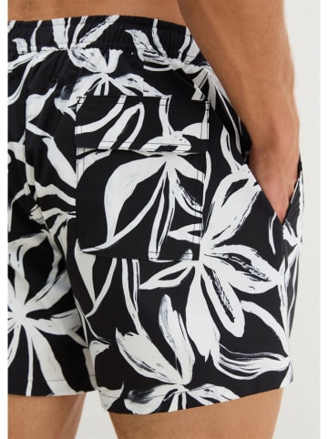 Marc O´Polo Bodywear Badeshorts in Schwarz/ Weiß