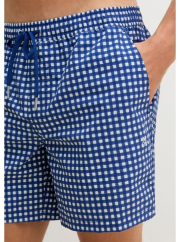 Marc O´Polo Bodywear Badeshorts in Dunkelblau/ Weiß