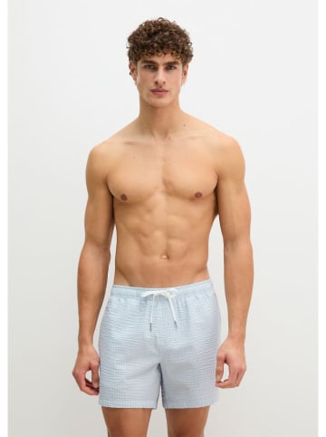 Marc O´Polo Bodywear Szorty kąpielowe w kolorze błękitno-białym