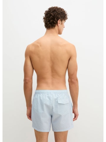 Marc O´Polo Bodywear Szorty kąpielowe w kolorze błękitno-białym