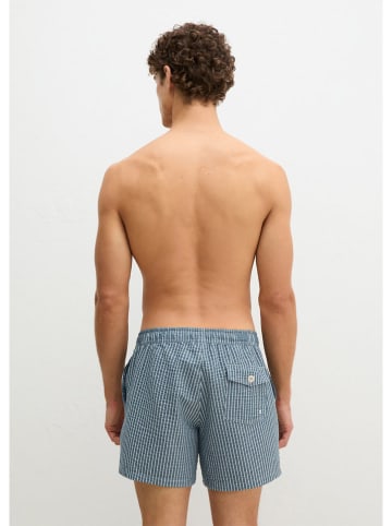 Marc O´Polo Bodywear Szorty kąpielowe w kolorze niebiesko-białym