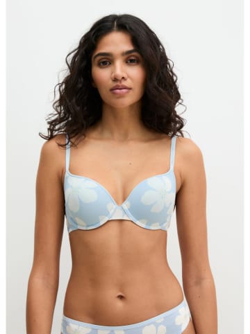 Marc O´Polo Bodywear Bügel-BH in Hellblau/ Weiß
