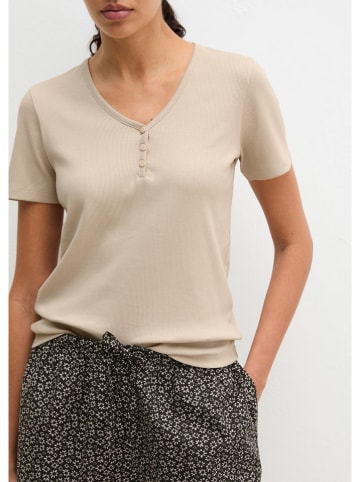 Marc O´Polo Bodywear Pyjama in Sand/ Schwarz