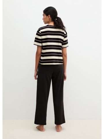 Marc O´Polo Bodywear Pyjama in Schwarz/ Creme