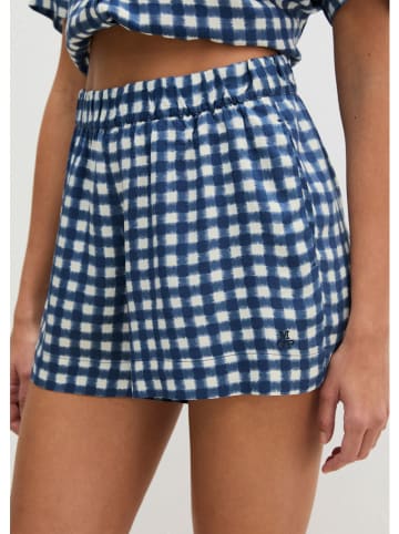 Marc O´Polo Bodywear Pyjama-Shorts in Dunkelblau/ Weiß