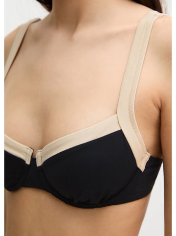 Marc O´Polo Bodywear Biustonosz bikini w kolorze czarno-beżowym