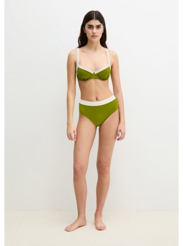 Marc O´Polo Bodywear Bikini-Hose in Grün/ Weiß