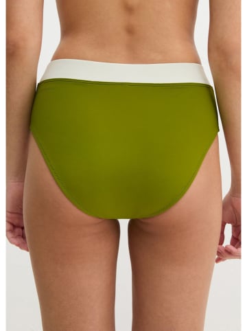 Marc O´Polo Bodywear Bikini-Hose in Grün/ Weiß