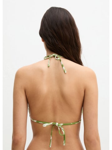 Marc O´Polo Bodywear Bikini-Oberteil in Grün/ Weiß