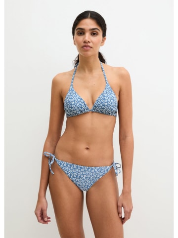 Marc O´Polo Bodywear Bikini-Oberteil in Hellblau/ Weiß