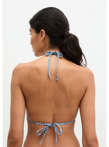 Marc O´Polo Bodywear Bikini-Oberteil in Hellblau/ Weiß