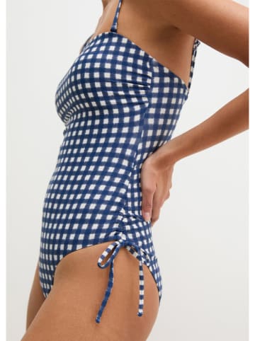 Marc O´Polo Bodywear Badeanzug in Dunkelblau/ Weiß