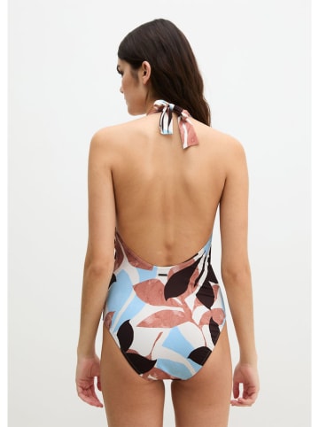 Marc O´Polo Bodywear Strój kąpielowy w kolorze brązowo-błękitno-kremowym