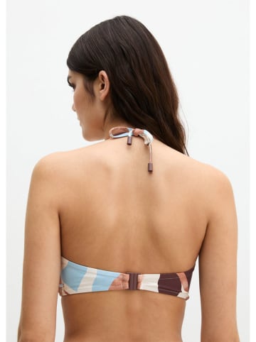 Marc O´Polo Bodywear Biustonosz bikini w kolorze brązowo-błękitno-kremowym