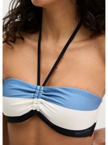 Marc O´Polo Bodywear Biustonosz bikini w kolorze błękitno-biało-granatowym