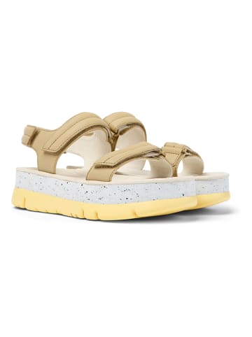 Camper Leder-Sandalen in Beige